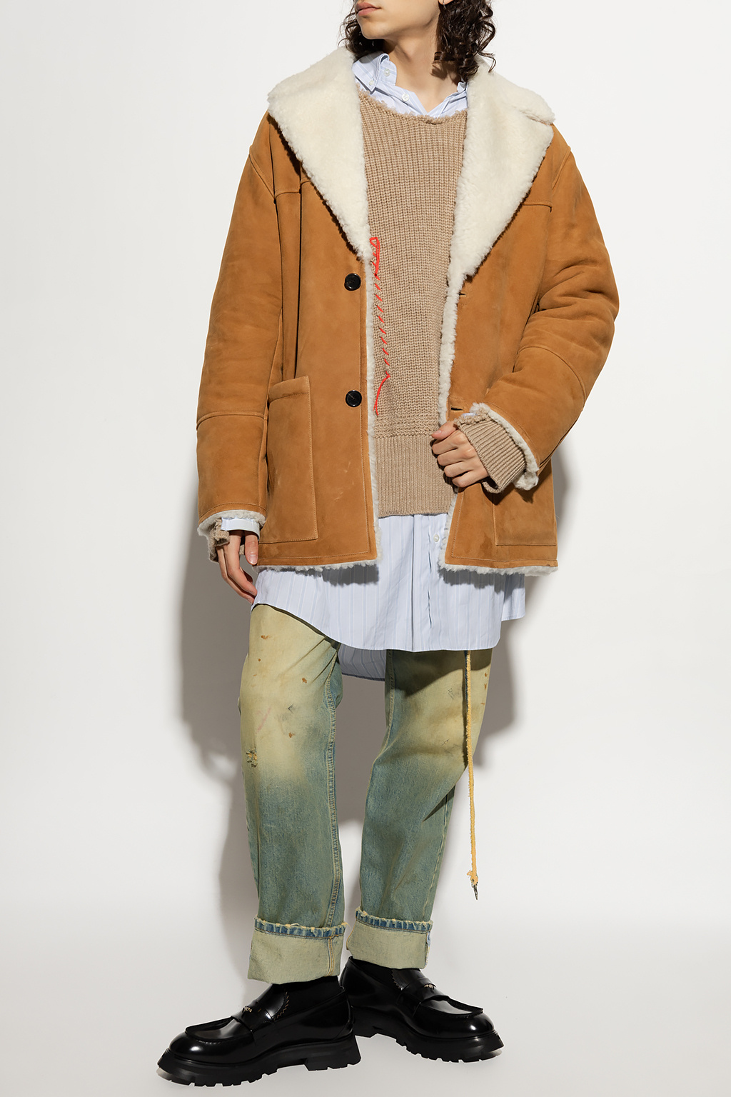 Loewe on sale shearling jacket